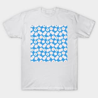 Toilet paper blue (pattern) T-Shirt